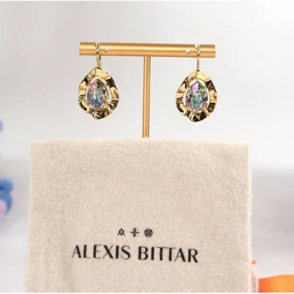 Alexis Bittar Ancient Coin Crystal Drop Earrings